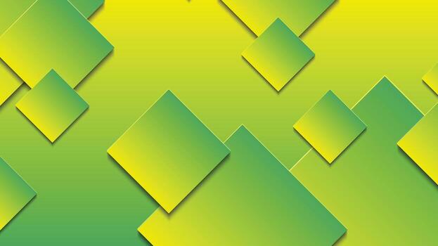 resumen verde y amarillo degradado antecedentes con rectángulo líneas vector