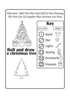 Christmas activity worksheet for kids vector