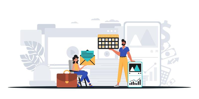 Digital Marketing Team. Ready to use banner