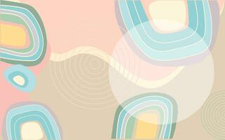 modern abstract background design with layers of textured free form line and shapes in random pattern vector