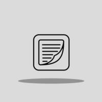 Notes icon vector