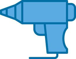 Hot Glue Gun Vector Icon Design