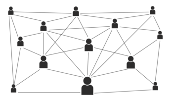 Connecting people. Social network concept. Used for presentations in business png