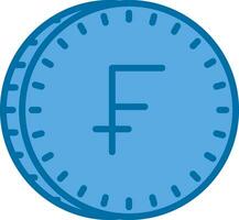 Swiss Franc Vector Icon Design