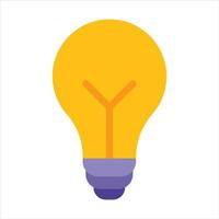 Vector light bulb with rays. lighting electric lamp. creative idea, solution, thinking concept