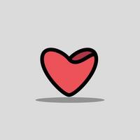 Love icon vector