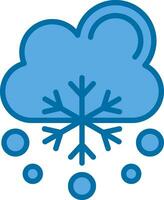 Snowfalling Vector Icon Design