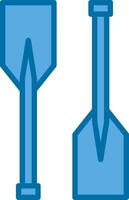 Oars Vector Icon Design