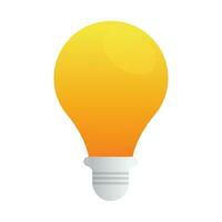 Vector bulb on white  background