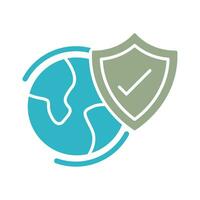 Worldwide Security Vector Icon