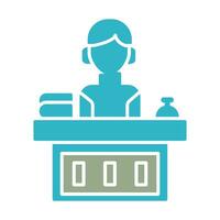 Office Reception Vector Icon