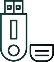 Pendrive Vector Icon Design