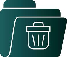 Delete Folder Vector Icon Design