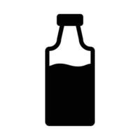 Milk Bottle Vector Glyph Icon For Personal And Commercial Use.