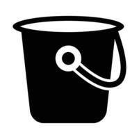 Bucket Vector Glyph Icon For Personal And Commercial Use.