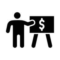 Coaching and Mentoring Vector Glyph Icon For Personal And Commercial Use.