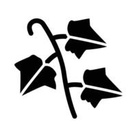 English Ivy Vector Glyph Icon For Personal And Commercial Use.