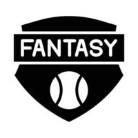 Fantasy Baseball Vector Glyph Icon For Personal And Commercial Use.