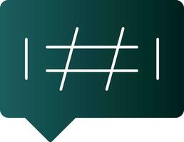 Hashtags Vector Icon Design