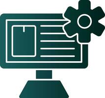 Content Management System Vector Icon Design