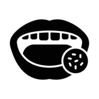 Bacterium Vector Glyph Icon For Personal And Commercial Use.
