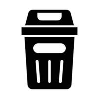Bin Vector Glyph Icon For Personal And Commercial Use.