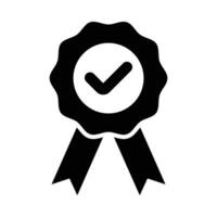 Reliability Vector Glyph Icon For Personal And Commercial Use.