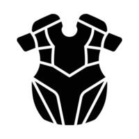 Chest Protection Vector Glyph Icon For Personal And Commercial Use.