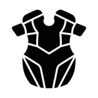 Chest Protection Vector Glyph Icon For Personal And Commercial Use.