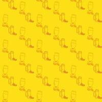 Free vector modern set of hand drawn patterns for oktoberfest design