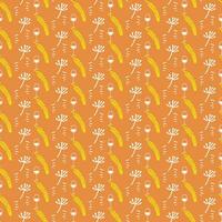 Free vector modern set of hand drawn patterns for oktoberfest design