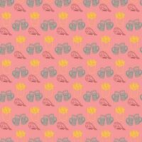 Free vector modern set of hand drawn patterns for oktoberfest design