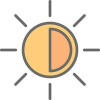 diseño de icono de vector de sol