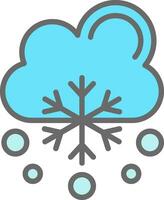 Snowfalling Vector Icon Design