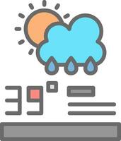 Forecast Analytics Vector Icon Design