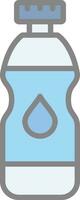 Water Bottle Vector Icon Design