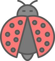 Ladybug Vector Icon Design