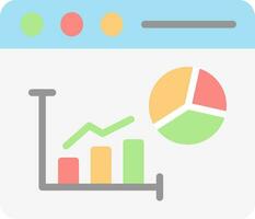 Bar Chart Vector Icon Design