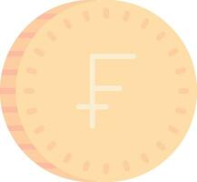 Swiss Franc Vector Icon Design