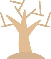 diseño de icono de vector de árbol seco