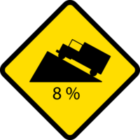 Steep climb, Road signs, warning signs icons. png