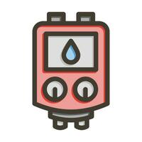 Water Heater Vector Thick Line Filled Colors Icon For Personal And Commercial Use.