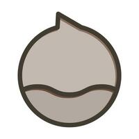 Chestnut Vector Thick Line Filled Colors Icon For Personal And Commercial Use.