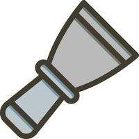 Putty Knives Vector Thick Line Filled Colors Icon For Personal And Commercial Use.