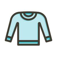 Sweatshirt Vector Thick Line Filled Colors Icon For Personal And Commercial Use.