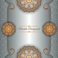 Luxury background with mandala ornament vector