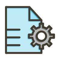 Content Management Vector Thick Line Filled Colors Icon For Personal And Commercial Use.