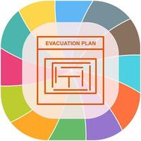 Evacuation Plan Vector Icon