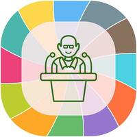 Unique Lecture Vector Icon