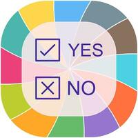 Yes No Option Vector Icon